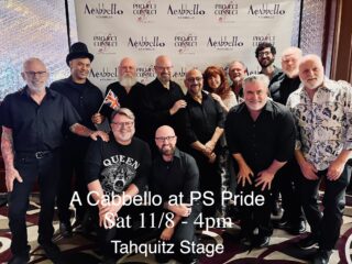 🏳️🌈 Come See A Cabbello at Palm Springs Pride: Saturday 4PM 🏳️🌈
The desert’s premier men’s vocal ensemble, A Cabbello, blends harmony and heart to uplift and inspire. Performing in partnership with the Mizell Center, they use the power of music to connect, uplift, and inspire the community. 🎶✨
📍 Tahquitz Community Stage
🗓️ Saturday, November 8 | 4:00 PM
@acabbellosingers