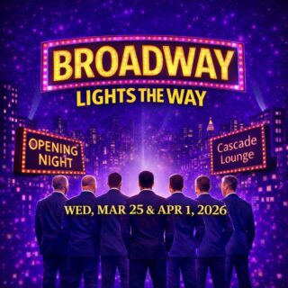 Tickets are now available for A Cabbello's (@acabbellosingers ) spring show:
Broadway Lights the Way
info & tickets: https://acabbello.org
2 SHOWS: Wednesday, March 25 & April 1, 2026
Cascade Lounge @ Agua Caliente Palm Springs